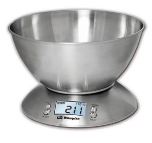 BASCULA ORBEGOZO PC2011 COCINA ELECTRONICA BOL Y CARCASA DE INOX CAPACIDAD MAX 5K