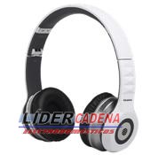 AURICULARES AUDIOSONIC HP1645 AURICULAR BLUETOOTH BLANCO ALCANCE 10M PLEGABLE PUEDE CARGASE MEDIANTE CONEXION USB BATEIRA LI-ION MICROFONO INTEGRADO FUNCIONA 10HORAS FUNCIONES DE CONTROL PLAY PAUSA VO