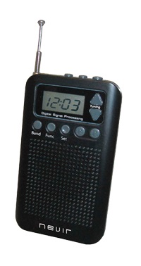 RADIO NEVIR NVR135D NEGRA AURICULARES ALTAVOZ INTEGRADO FUNCION RELOJ DIGITAL