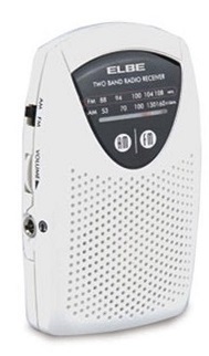 RADIO ELBE RF50 MINI DE BOLSILLO BLANCA