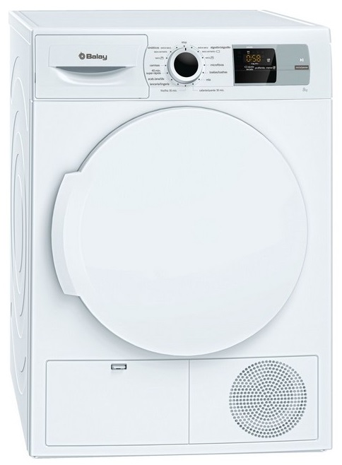 SECADORA BALAY 3SB286B DSCT BOMBA DE CALOR 8KG CLASE ENERGETICA A+ DISPLAY LED POSIBILIDAD DE CONEXION A DESAGUE