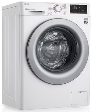 LAVADORA LG F4WV301S4WA 10,5KG 1400RPM BLANCO 60CMS CLASE A INVERTER FUNCION VAPOR