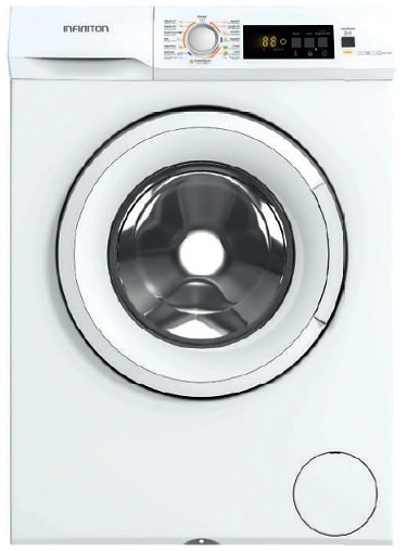 Lavadora Infiniton WMD812 - 8KG, 1200RPM, 15 Programas, Clase D, Display LED, Inicio Diferido, Blanco Impecable