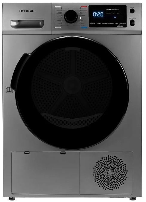 SECADORA INFINITON SDB98G INOX 9KG BOMBA DE CALOR CLASE A++