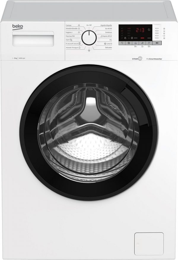 LAVADORA BEKO WTA9715XW 9KG 1400RPM BLANCO 60CMS CLASE ENERGETICA A GRAN DISPLAY DIGITAL AQUATECH