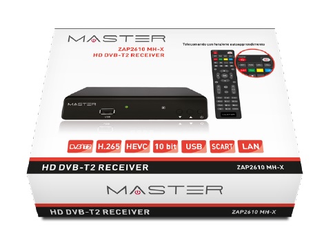 TDT ENGEL ZAP2610MH MASTER DVBT2 HEVC DISPLAY