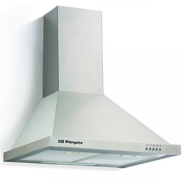 Campana Orbegazo DS48190BIN 90CMS Inox Decorativa – Potente Extracción 630m³/h, Diseño Elegante y Eficiente