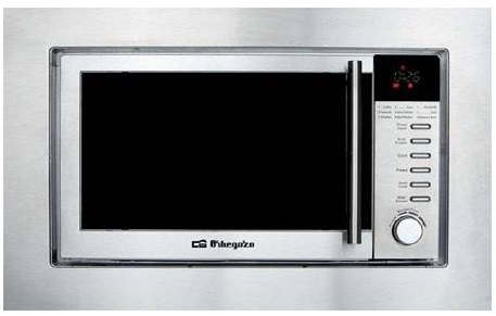 Microondas Orbegozo MIG2025 con Marco Digital Inox – 20L, Grill 900W, Microondas 700W, 6 Niveles de Potencia, Encastrable Inovador