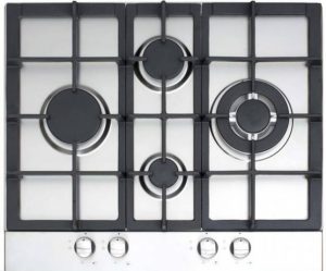 Placa de Gas Cata LGD631 X - 4 Zonas, Inox, Autoencendido y Seguridad