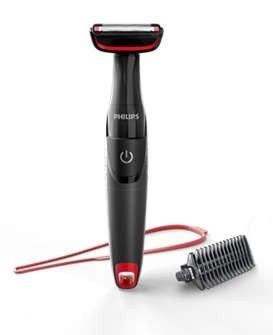 DEPILADORA PHILIPS BG105/10 CORPORAL BODYGROOM SECO Y HUMEDO BATERIA AA PEINE 3MM