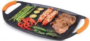 Sartén Orbegozo Grill GDB4700 Acabado en Piedra 47cm Apta para Todos Tipos de Encimeras y Lavavajillas