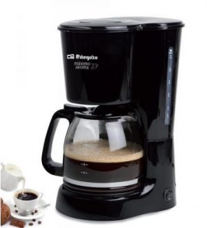 Cafetera Orbegozo CG4014N Negra Goteo 6 Tazas 600W - Filtro Permanente y Desconexión Automática