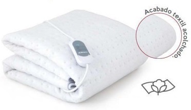 CALIENTA CAMAS ORBEGOZO CAH0800 60W 150X80CMS 3 NIVELES APAGADO 3HORAS 17123