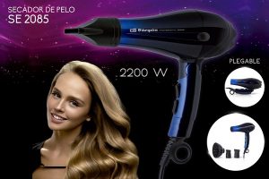 SECADOR ORBEGOZO SE2085 PLEGABLE 2 VELOCIDADES 3 TEMPERATURAS 2000-2200W