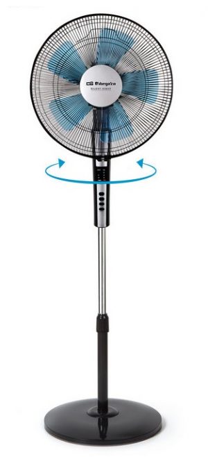 Ventilador Orbegozo SF0640 Silent Night 40cm 65W Pie con Mando a Distancia y Temporizador