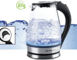HERVIDOR ORBEGOZO KT6035 1,7L JARRA VIDRIO 2200W ILUMINACION LED