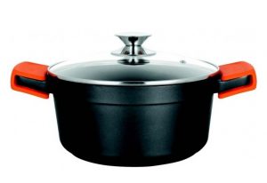 CACEROLA ORBEGOZO CDH3028 FULL INDUCCION 28CM RECUBRIMIENTO ANTIADHERENTE TAPA CRISTAL TEMPLADO