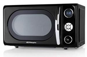 Microondas Orbegozo MIG2044 – 20L, Negro, Grill 900W, Pantalla LED, 10 Niveles, Temporizador 95 Min