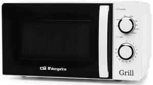 MICROONDAS ORBEGOZO MIG2130 BLANCO 20 LITROS 700W GRILL 900W MANUAL 6 POTEN TEMP 30M 495X379X293