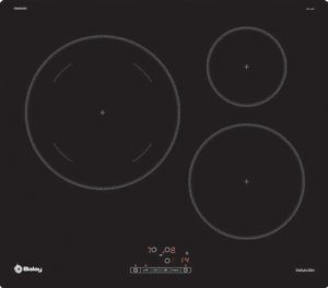 Placa de Inducción Balay 3EB865ERS - 3 Zonas, 28 cm, Cristal, 60 cm