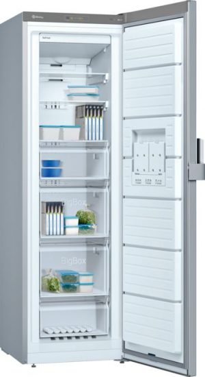 Congelador Balay 3GFF563ME DSCT No Frost 186x60 cm, 4 Cajones, Acero Mate, Clase F, Tecnología No-Frost