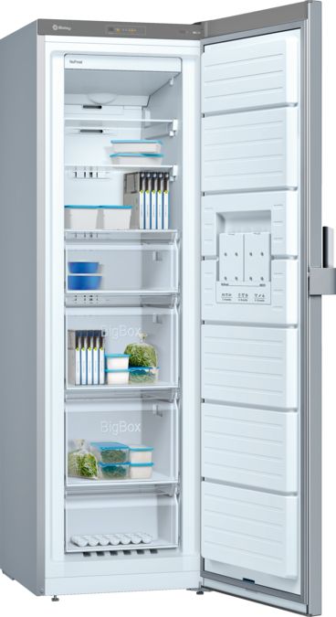 Congelador Balay 3GFF563ME DSCT No Frost 186x60 cm, 4 Cajones, Acero Mate, Clase F, Tecnología No-Frost