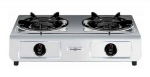 HORNILLO VITROKITCHEN 260IB 2 QUEMADORES INOX PORTATIL GAS BUTANO 37X56X12