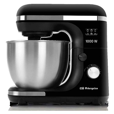 BATIDORA ORBEGOZO AM6500 AMASADORA 1000W INOX 7 VELOCIDADES