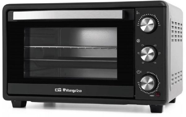 Horno Sobremesa Orbegozo HOT256 25L 1500W Negro con Temporizador 60 Min