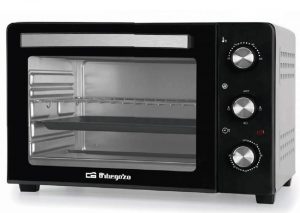 Horno Orbegozo HO300 Sobremesa 30L 1500W Negro, Temporizador 60 Min