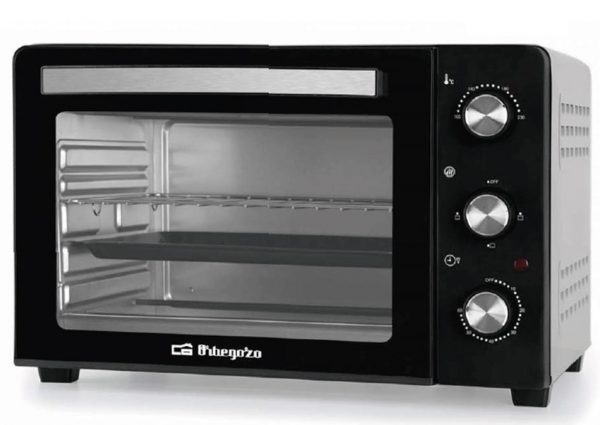 Horno Orbegozo HO300 Sobremesa 30L 1500W Negro, Temporizador 60 Min