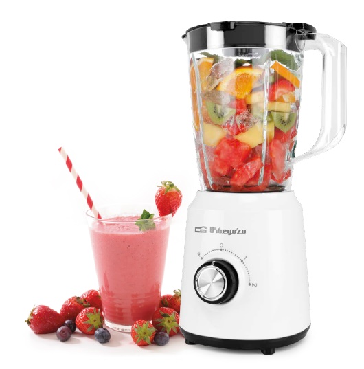 BATIDORA ORBEGOZO BV5035 VASO 1,5 LITROS 2 VELOCIDADES + TURBO 500W (SUSTITUYE A BV5025)