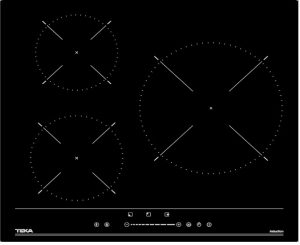 Placa de Inducción Teka IBC63BF100 - 3 Fuegos, 60 cm, Cristal Negro