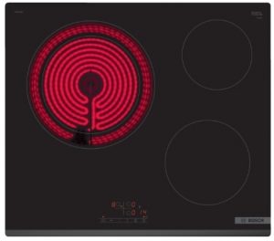 Placa Vitrocerámica Bosch PKK631BB8E - 3 Fuegos, Zona Gigante 28 cm, TouchControl