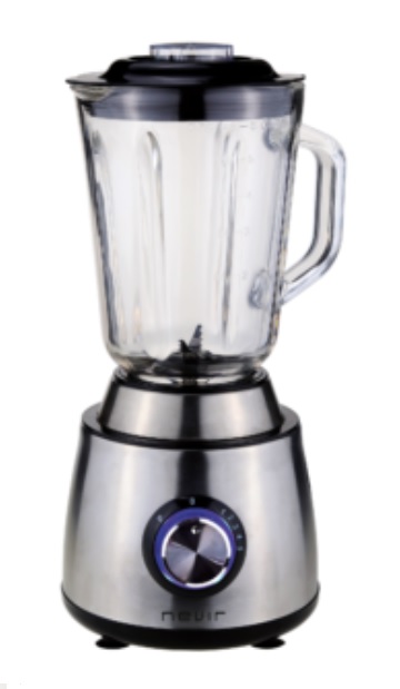 BATIDORA NEVIR NVR8410BVM INOX VASO DE CRISTAL 1,5 LITROS 400W BASE INOX 5 VELOCIDADES Y PULSE