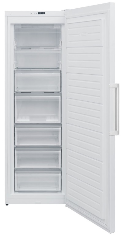 Congelador Vertical Newpol NWF1851PF DSCT Blanco 186 cm, 7 Cajones Transparentes, Clase F, Sistema Zero Clearance