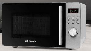 Microondas Orbegozo MIG2046 – 20L, Inox, Grill 800W, Display LED, 8 Menús, Temporizador 60 Min