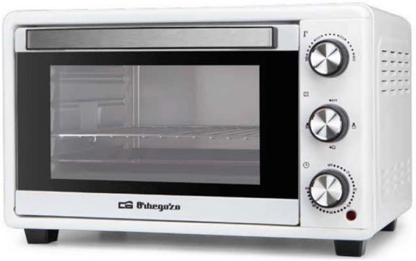 Horno Sobremesa Orbegozo HO258 25L 1500W Blanco con Temporizador 60 Min