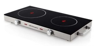 PLACA ORBEGOZO VITROCERAMICA PCE6000 2 FUEGOS 2800 W CUERPO ACERO