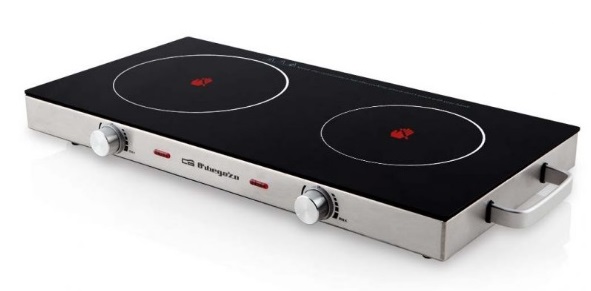 PLACA ORBEGOZO VITROCERAMICA PCE6000 2 FUEGOS 2800 W CUERPO ACERO