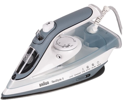Plancha Braun SI5078GY 2800W con Golpe de Vapor 210g/min, Suela EloxalPlus y Autoapagado