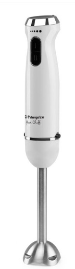 BATIDORA ORBEGOZO BT2680 VASO MEZCLADOR 1000W MOTOR DC 2 PULSADORES FUNCION TURBO CUCHILLAS DE ACERO SELECTOR DE VELOCIDADES