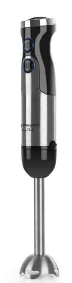 BATIDORA ORBEGOZO BT2710 CUERPO INOX VASO MEZCLADOR 1200W MOTOR DC 2 PULSADORES FUNCION TURBO CUCHILLAS DE ACERO SELECTOR DE VELOCIDADES